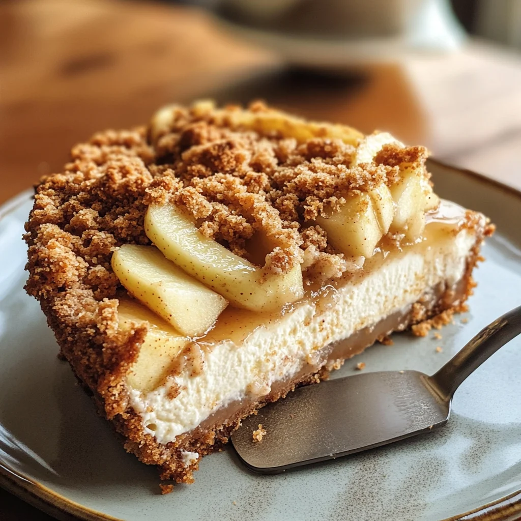 Apple Crumble Cheesecake