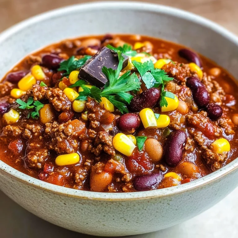 Chili con Carne mit Schokolade