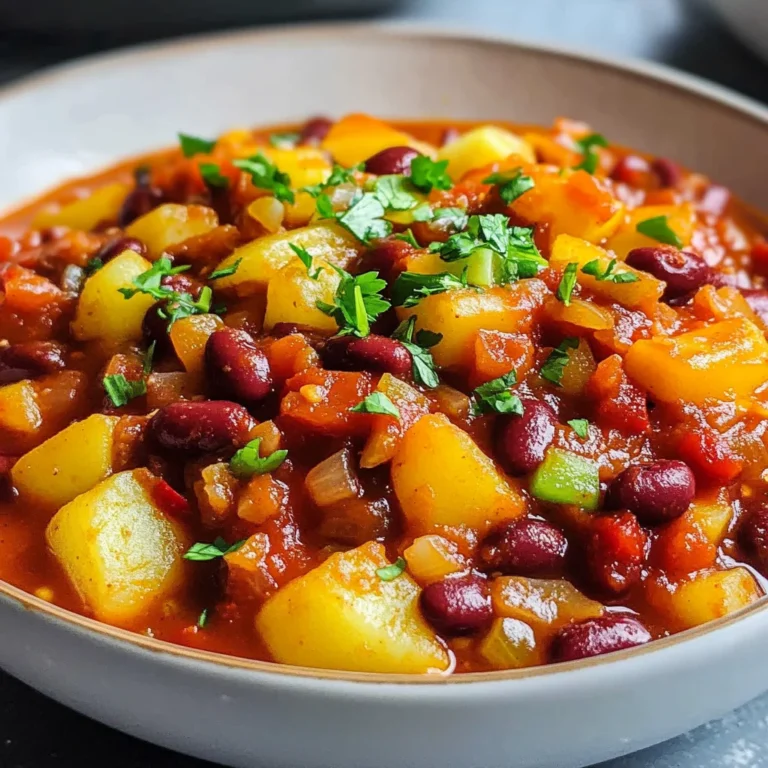 Chili sin Carne mit Kartoffeln
