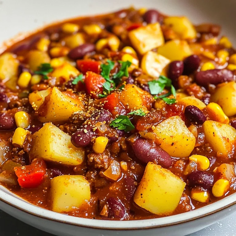 Chili sin Carne mit Kartoffeln
