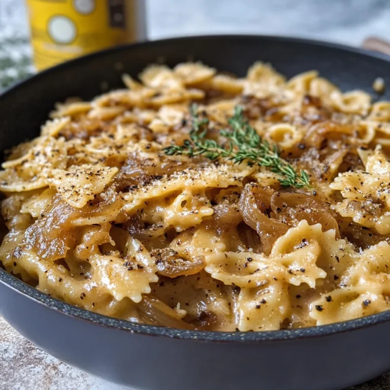 Cremige One Pot Onion Pasta