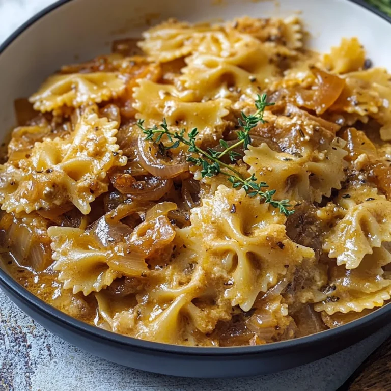 Cremige One Pot Onion Pasta