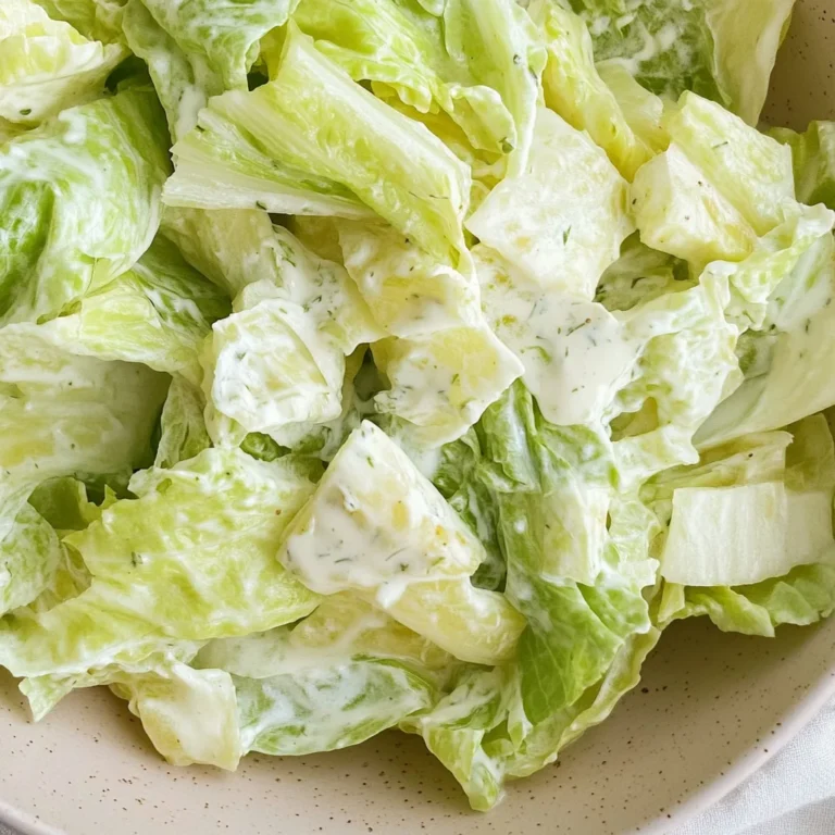 Eisbergsalat-Dressing mit Schmand und Zitrone