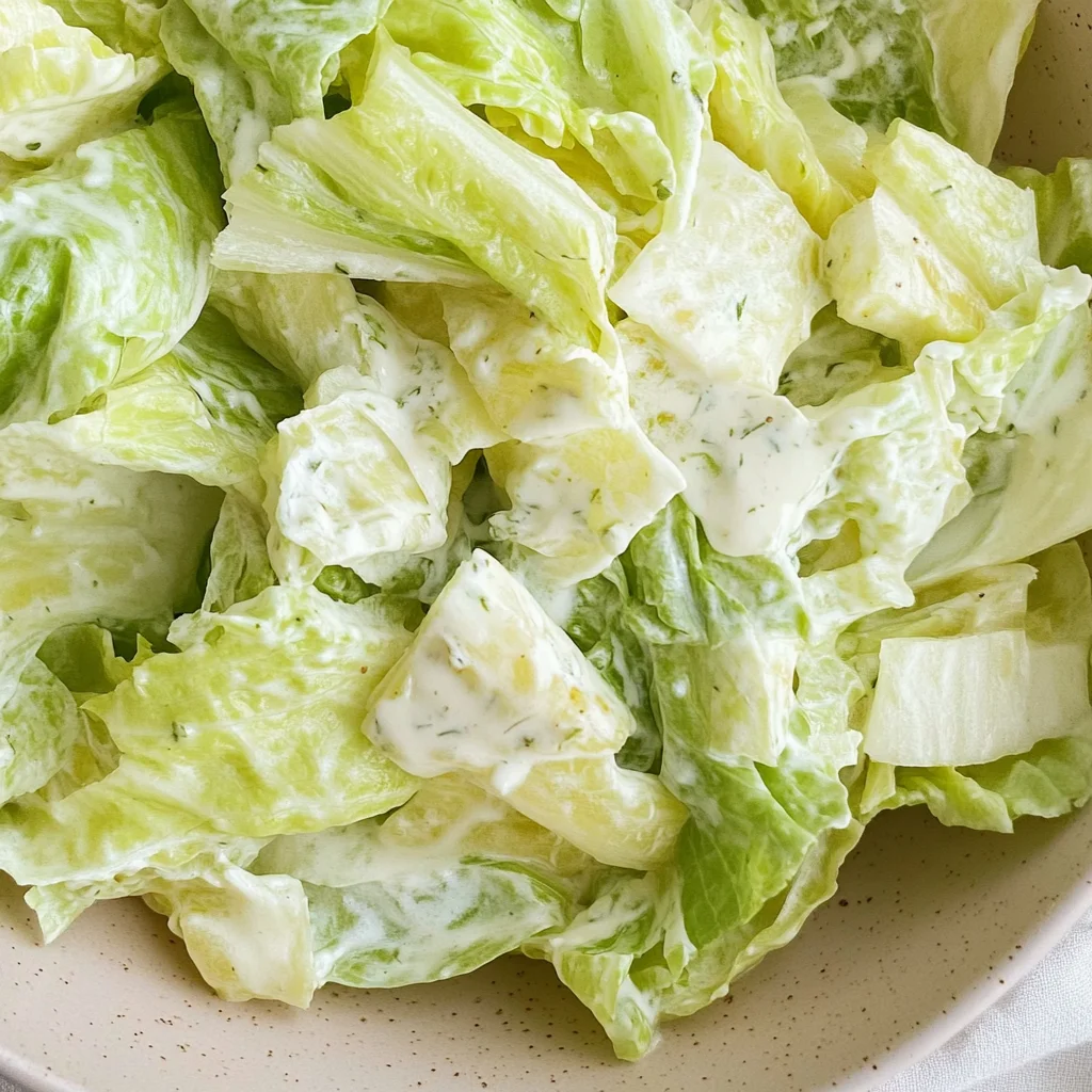 Eisbergsalat-Dressing mit Schmand und Zitrone