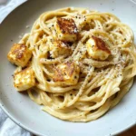 Halloumi carbonara