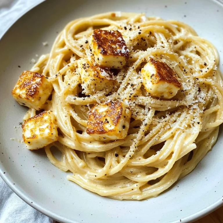 Halloumi carbonara