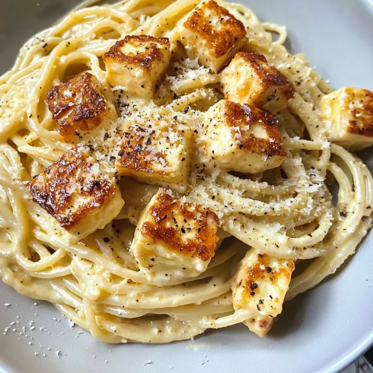 Halloumi carbonara