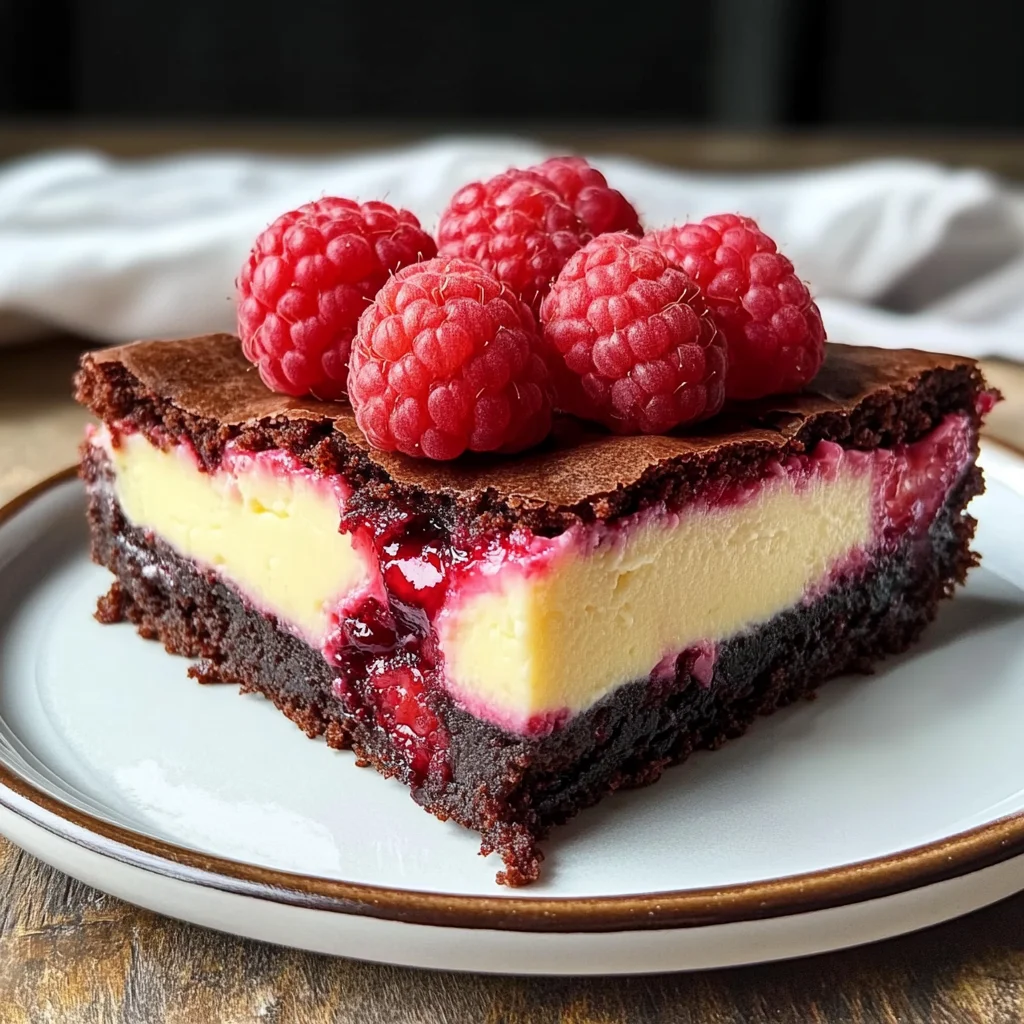 Himbeer-Brownie-Cheesecake: