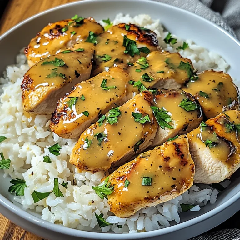 Honig Senf Hähnchen mit Reis