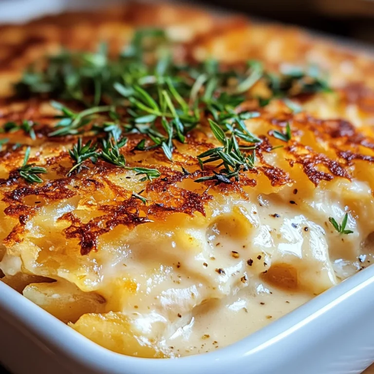 Hüttenkäse Kartoffelrösti Auflauf
