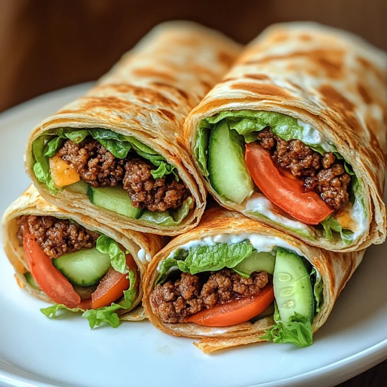 Kalorienarmer Burger-Wrap unter 250 Kalorien