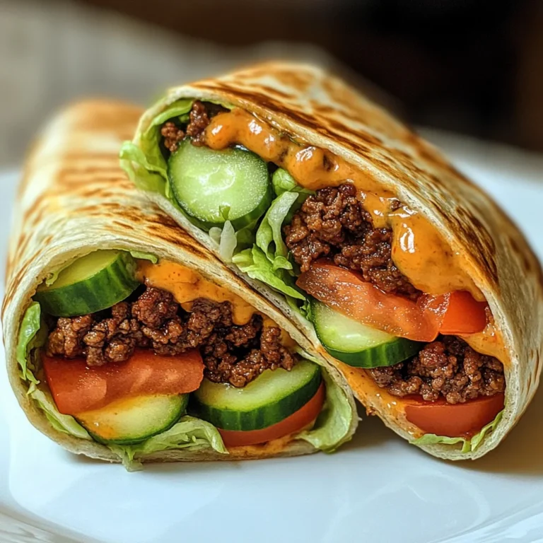 Kalorienarmer Burger-Wrap unter 250 Kalorien