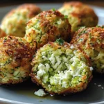 Knusprige Zucchini-Feta-Bällchen aus dem Ofen