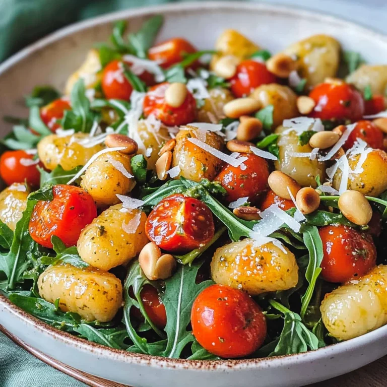 Knuspriger Gnocchi-Salat mit Pesto