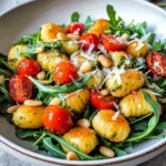 Knuspriger Gnocchi-Salat mit Pesto