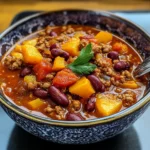 Kürbis-Chili mit Hackfleisch