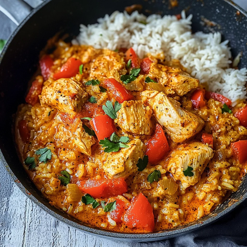 Paprika-Hähnchen-Pfanne