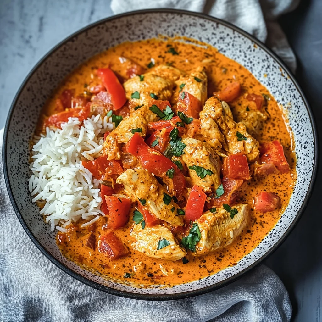 Paprika-Hähnchen-Pfanne