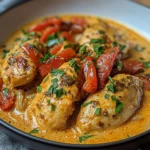 Paprika-Sahne-Hähnchen