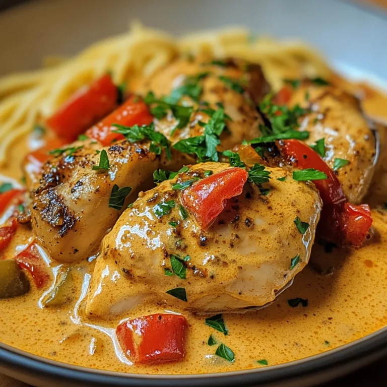 Paprika-Sahne-Hähnchen