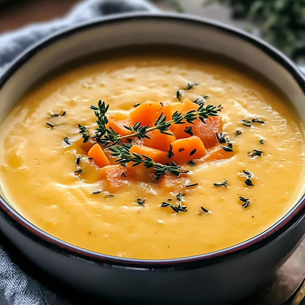 Samtige Möhren Kartoffel Suppe