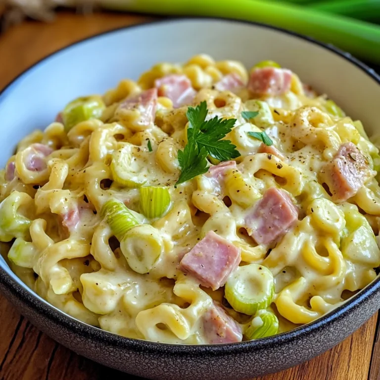 Schinken Lauch Nudeln (One Pot Pasta)