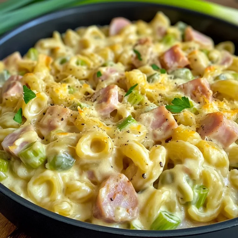 Schinken Lauch Nudeln (One Pot Pasta)