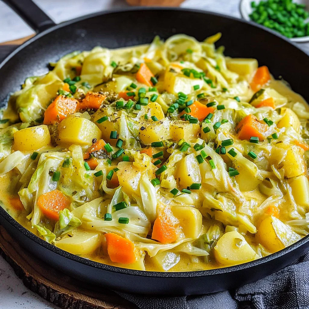 Spitzkohlpfanne mit Kartoffeln - vegetarisch & schnell