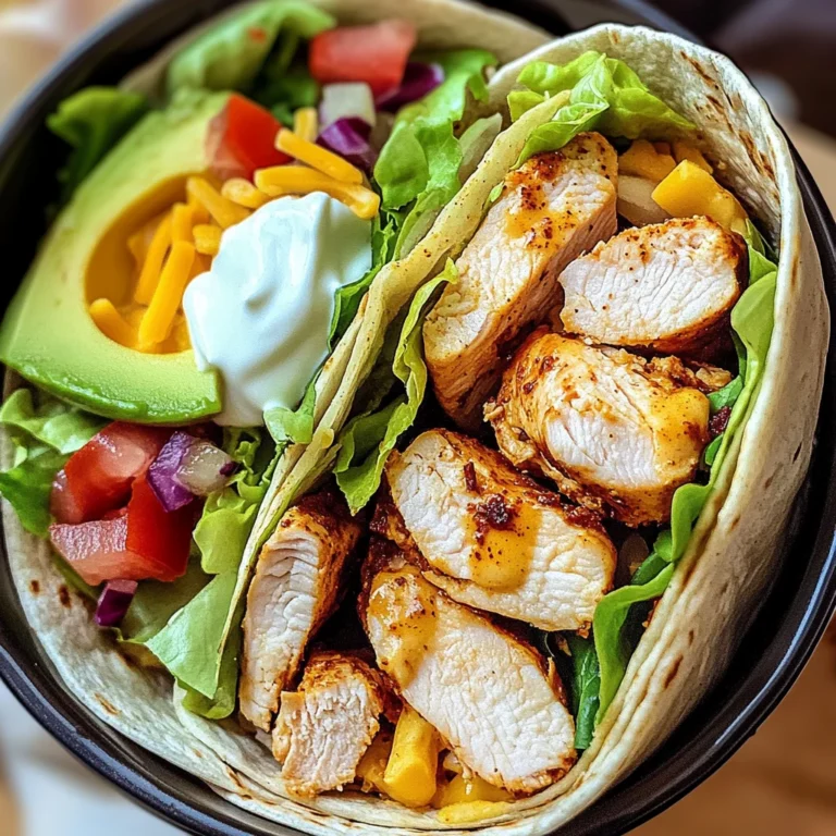 Südwestliche Hähnchen-Wraps