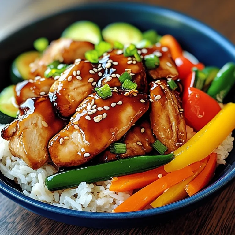 Teriyaki-Hähnchen mit Gemüse