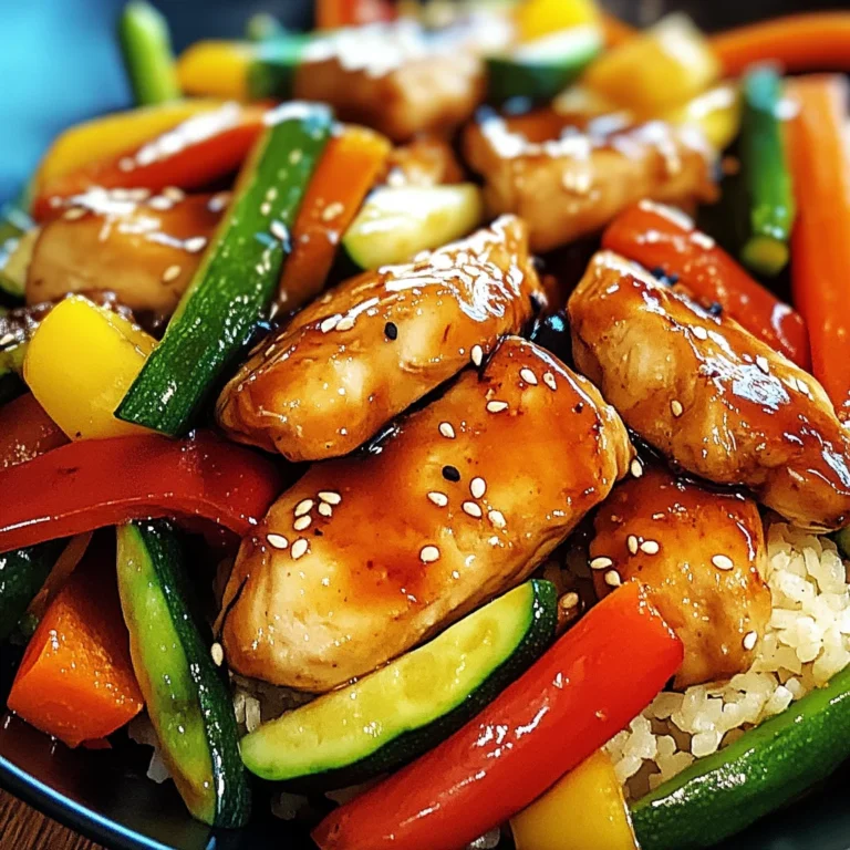 Teriyaki-Hähnchen mit Gemüse