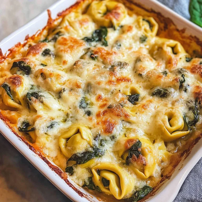 Tortellini-Auflauf mit Spinat