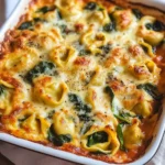 Tortellini-Auflauf mit Spinat
