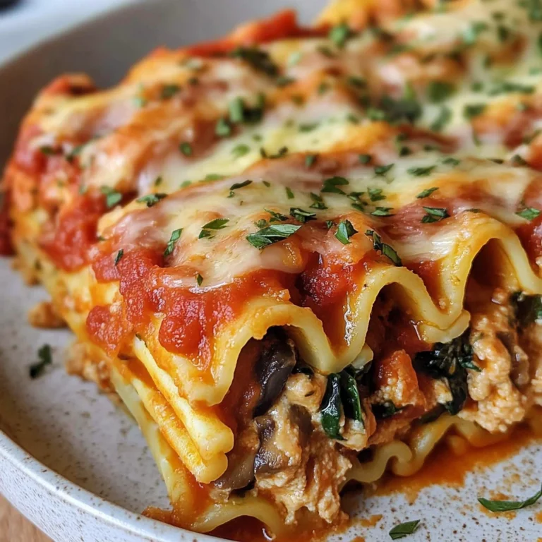 Vegane Lasagne Rollen