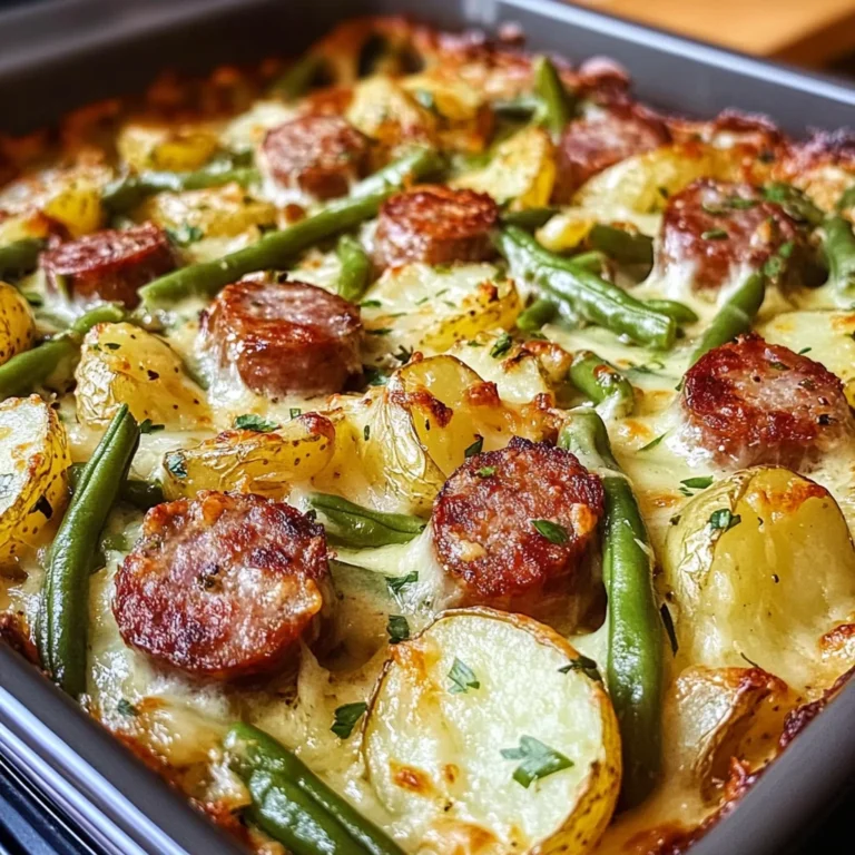 Wurst Bohnen Kartoffel Auflauf