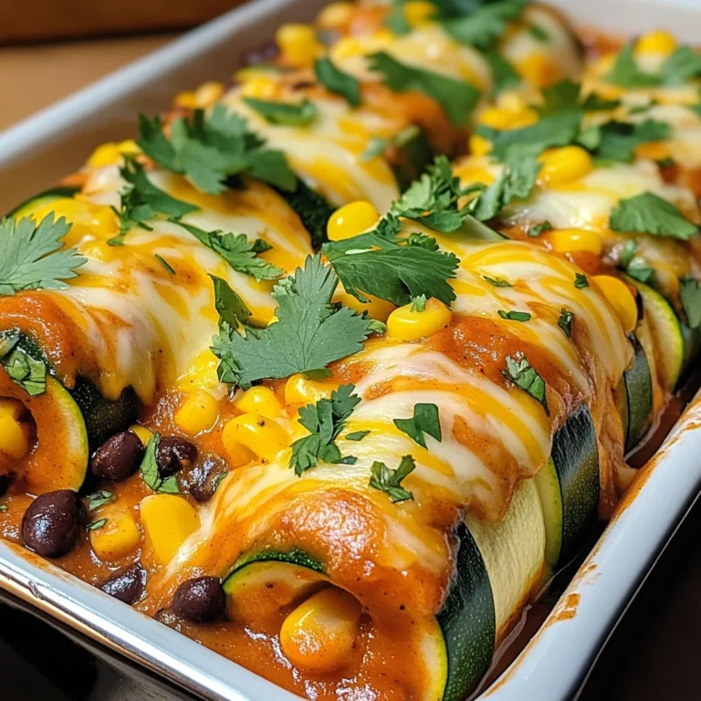Zucchini Enchilada Roll-Ups