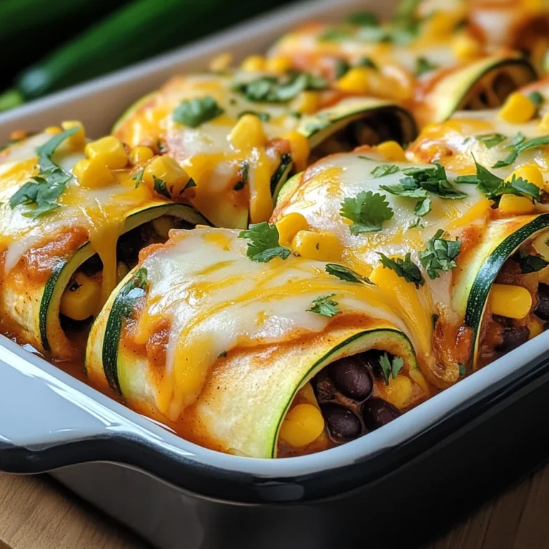 Zucchini Enchilada Roll-Ups